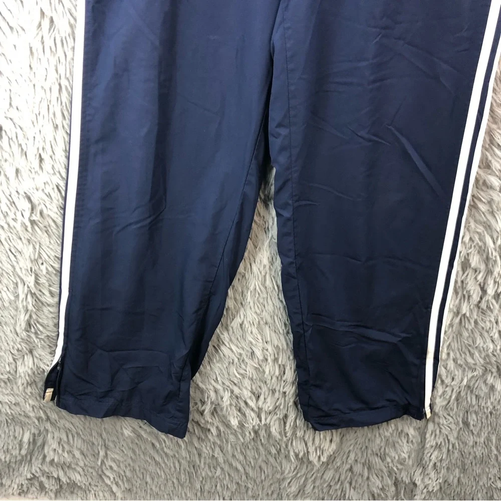 Adidas Track Pants Men Large Drawstring Waist Zipper Side Hem Athletic Workout